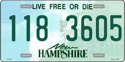 NH license plate 1183605