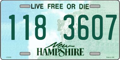 NH license plate 1183607