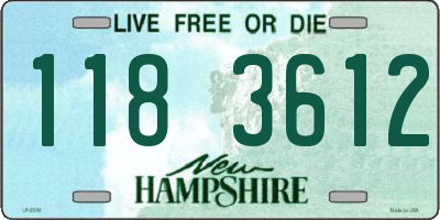 NH license plate 1183612