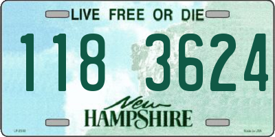 NH license plate 1183624