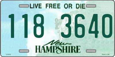 NH license plate 1183640