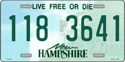 NH license plate 1183641