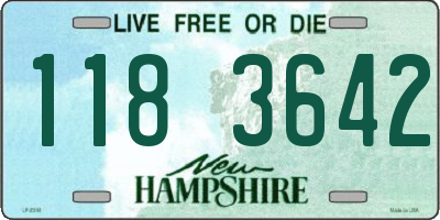 NH license plate 1183642