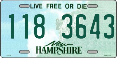 NH license plate 1183643