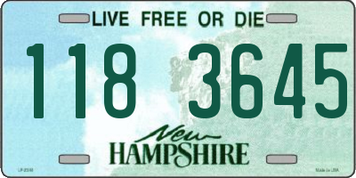 NH license plate 1183645