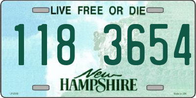 NH license plate 1183654