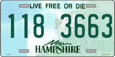 NH license plate 1183663
