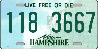 NH license plate 1183667