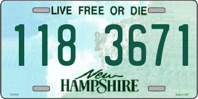 NH license plate 1183671