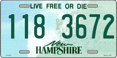 NH license plate 1183672