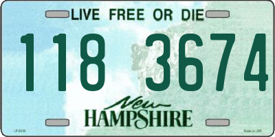 NH license plate 1183674