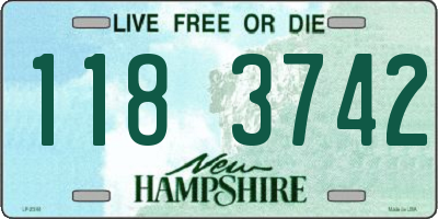 NH license plate 1183742