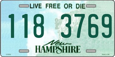 NH license plate 1183769