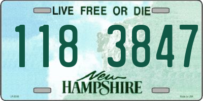NH license plate 1183847