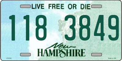 NH license plate 1183849