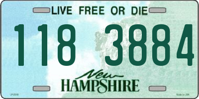 NH license plate 1183884
