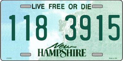 NH license plate 1183915