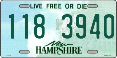 NH license plate 1183940