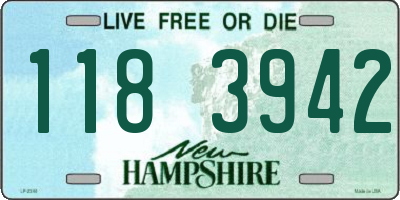 NH license plate 1183942