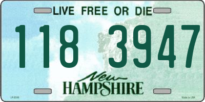 NH license plate 1183947