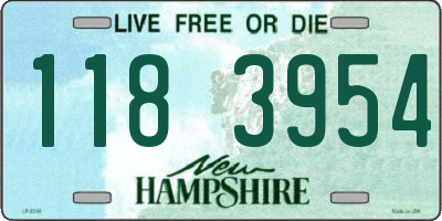 NH license plate 1183954