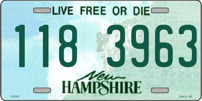 NH license plate 1183963