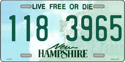 NH license plate 1183965