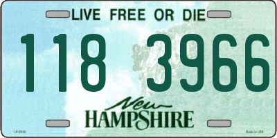NH license plate 1183966
