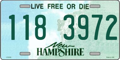 NH license plate 1183972