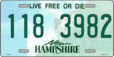 NH license plate 1183982