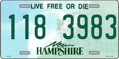NH license plate 1183983