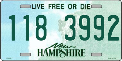 NH license plate 1183992