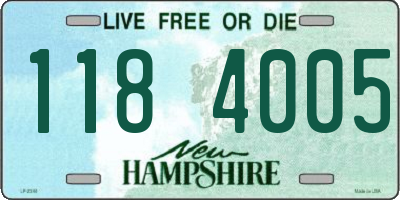 NH license plate 1184005