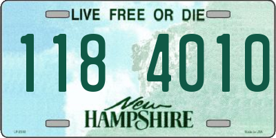 NH license plate 1184010