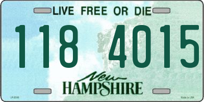 NH license plate 1184015
