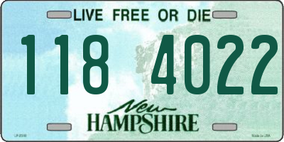 NH license plate 1184022