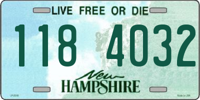 NH license plate 1184032