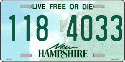 NH license plate 1184033