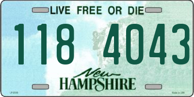 NH license plate 1184043