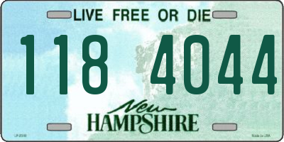 NH license plate 1184044