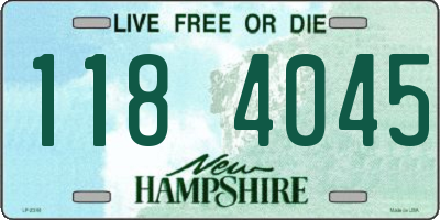 NH license plate 1184045