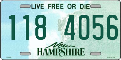 NH license plate 1184056
