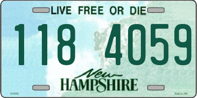 NH license plate 1184059