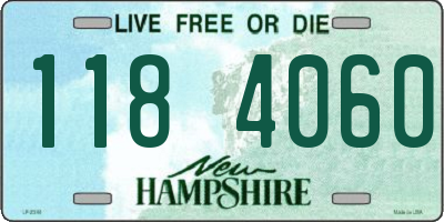 NH license plate 1184060