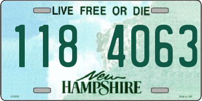 NH license plate 1184063