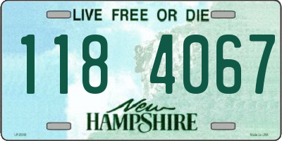 NH license plate 1184067