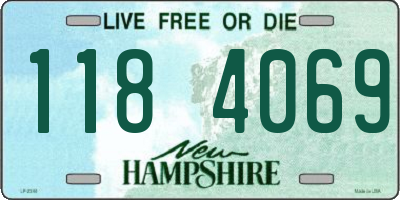 NH license plate 1184069