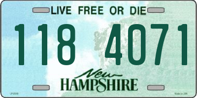 NH license plate 1184071