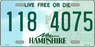 NH license plate 1184075