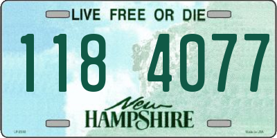 NH license plate 1184077